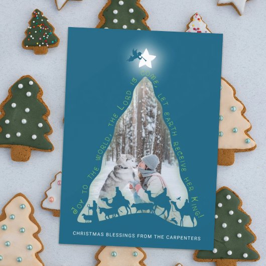 Kerststal Foto Kaart