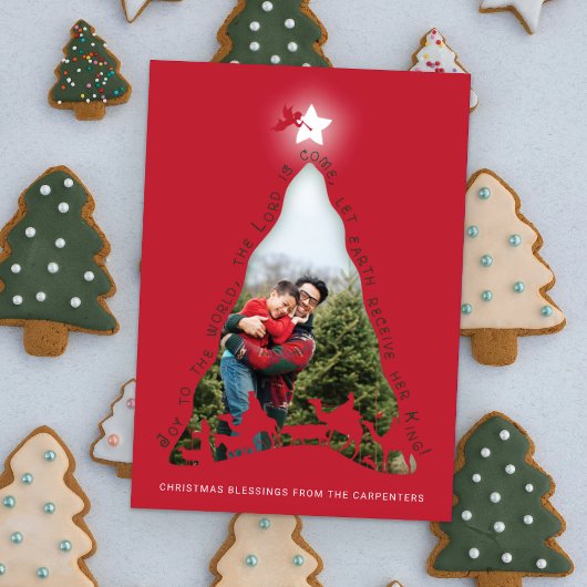 Kerststal Foto Kaart