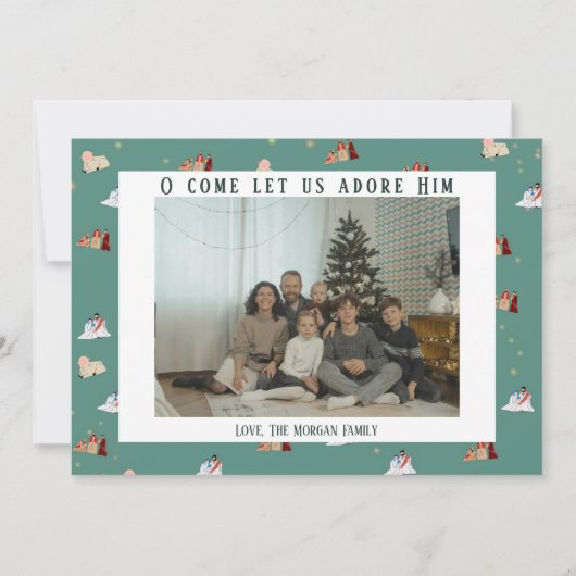 Kerststal Foto Kaart (Voorkant)