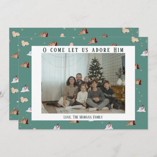 Kerststal Foto Kaart (Voorkant / Achterkant)