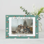 Kerststal Foto Kaart (Staand voorkant)