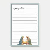 Kerststal Gebedsruimte Bidden Post-it® Notes (Voorkant)