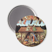 Kerststal, Geboorte van Christus door Botticelli Magneet (Voorkant / Achterkant)