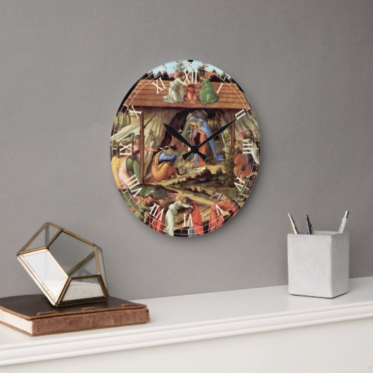 Kerststal, Geboorte van Christus van Botticelli Grote Klok (Kantoor)