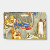 Kerststal Geboorte van Jezus Badge (Achterkant)