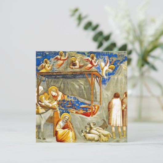 Kerststal Geboorte van Jezus  Kaart (Staand voorkant)