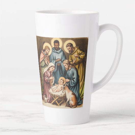 Kerststal geboorte van Jezus Latte Mok (Rechts)