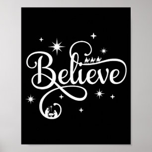 Kerststal Geloof Christelijke Familie Prettig Kers Poster