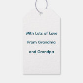 Kerststal geloven cadeaulabel (Achterkant)