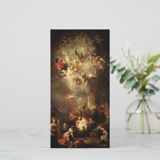 Kerststal Geschenken voor Kerstmis Feestdagenkaart (Staand voorkant)