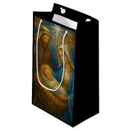 Kerststal Glas-in-lood Mozaïek | Heilige Familie  Klein Cadeauzakje
