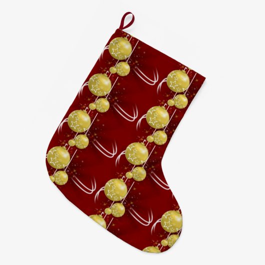 kerststal, goudzalen grote kerstsok (Voorkant (Hangend))