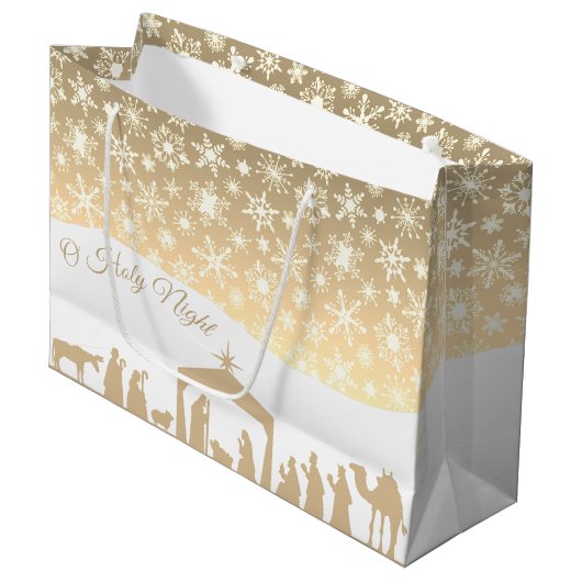 Kerststal Groot Cadeauzakje (Voorkant Gekanteld)