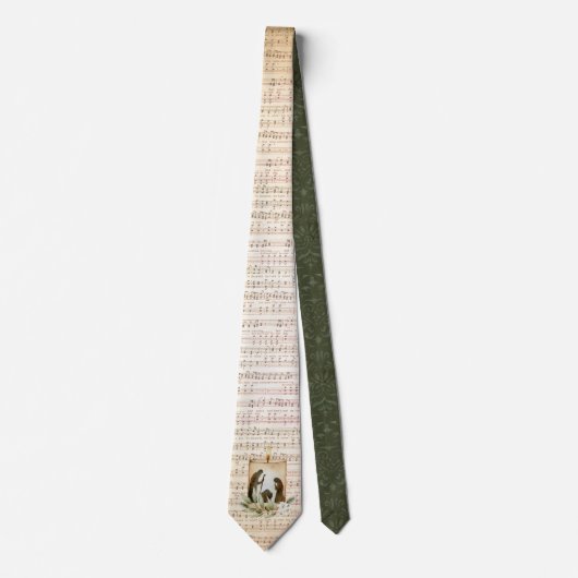 Kerststal halsband stropdas (Voorkant)