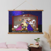 Kerststal Hangend Wandkleed (Slaapkamer)