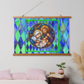 Kerststal hangend wandkleed (Slaapkamer)
