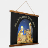 Kerststal Hangend Wandkleed (Gebogen)