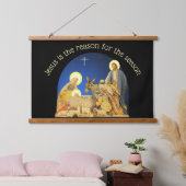 Kerststal Hangend Wandkleed (Slaapkamer)