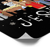 Kerststal Happy Birthday Jezus Kerstmis Kerststal Poster (Hoek)