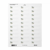 Kerststal IJslands Paard Etiket (Full Sheet)