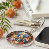 Kerststal Illustratie Sleutelhanger (Voorkant Rechts)