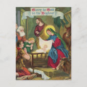  kerststal in Bethlehem Briefkaart (Voorkant)