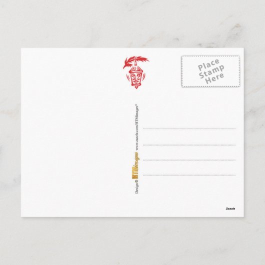 Kerststal in een gouden, geprägde ster feestdagenkaart (Achterkant)