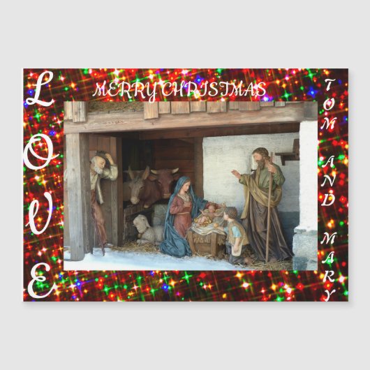 Kerststal in het dorp (Voorkant)
