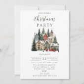 Kerststal in vintage stijl kaart (Voorkant)