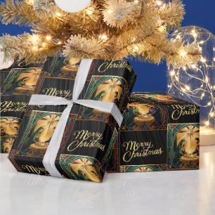 Kerststal Inpakpapier