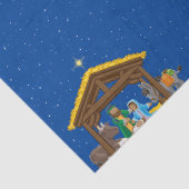 kerststal inpakpapier tissuepapier (Detail)