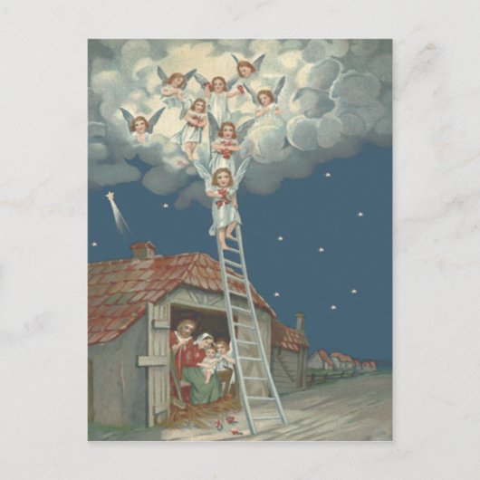 Kerststal Jezus Christus Kerst Feestdagenkaart (Voorkant)