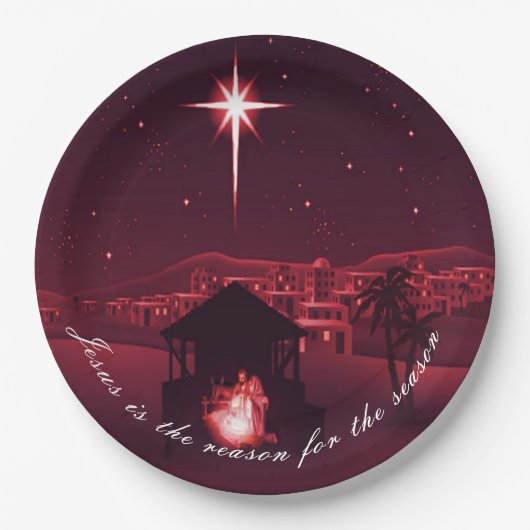 Kerststal Jezus is de reden bord (Voorkant)