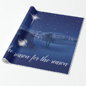 Kerststal Jezus is de reden Cadeaupapier (Uitgerold)