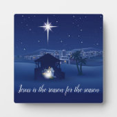 Kerststal Jezus is de reden Fotoplaat (Voorkant)