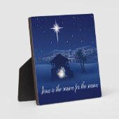 Kerststal Jezus is de reden Fotoplaat (Voorkant)