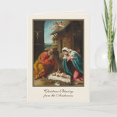 Kerststal Jezus Maagd Maria St Jozef  Feestdagen Kaart (Voorkant)