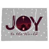 Kerststal 'Joy to the World' Groot Cadeauzakje (Voorkant)