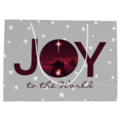 Kerststal 'Joy to the World' Groot Cadeauzakje (Achterkant)