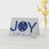 Kerststal 'Joy to the World' Kaart (Gele Bloem)