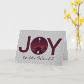 Kerststal 'Joy to the World' Kaart (Gele Bloem)
