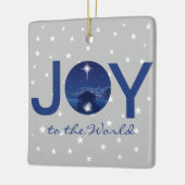 Kerststal 'Joy to the World' Keramisch Ornament (Links)