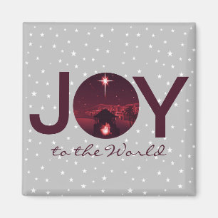 Kerststal Joy to the World Magneet