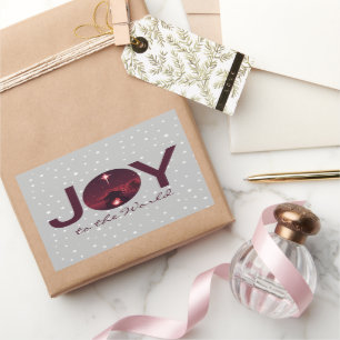 Kerststal 'Joy to the World' Rechthoekige Sticker