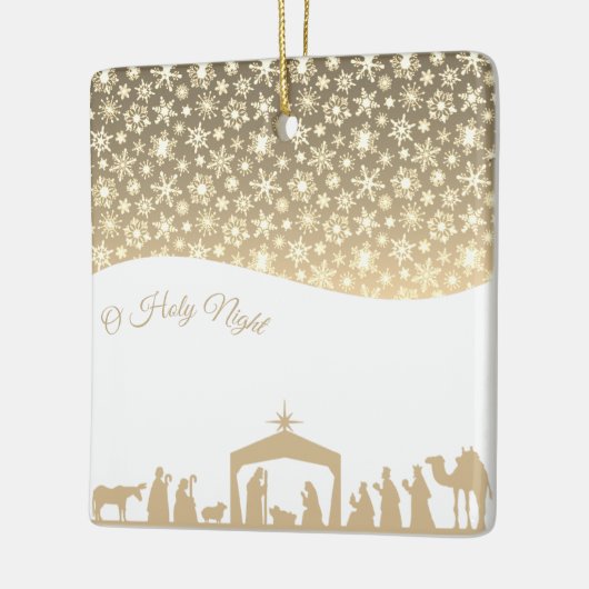 Kerststal Keramisch Ornament (Links)