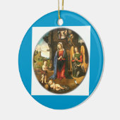 Kerststal Keramisch Ornament (Links)