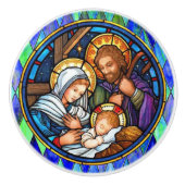 Kerststal Keramische Knop (Voorkant)