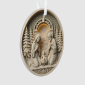 Kerststal Kerst Ornament – Heilige Familie 2 (voorkant)