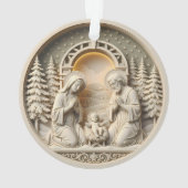 Kerststal Kerst Ornament – Heilige Familie 2 (achterkant)