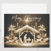 Kerststal Kerstkaart (Voorkant / Achterkant)